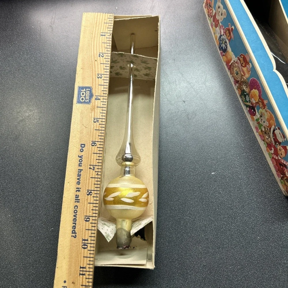Vintage Christmas Mercury Glass Christmas Finial Tree Topper Spire